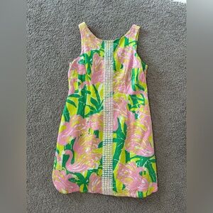 Lilly Pulitzer for Target Pink and Green Flamingo Mini Dress